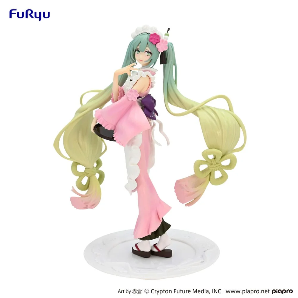 HATSUNE MIKU - Green Tea Cherry Blossom - Statue Exceed Creative 20cm