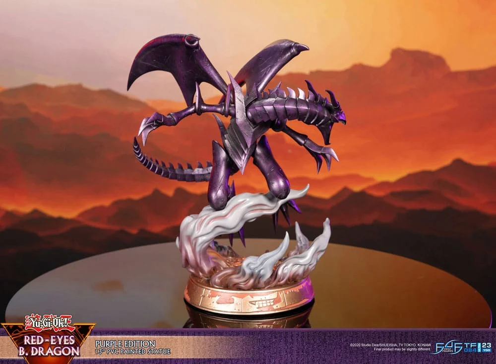 YU-GI-OH! - Dragon mauve aux yeux rouges - Statuette 33cm