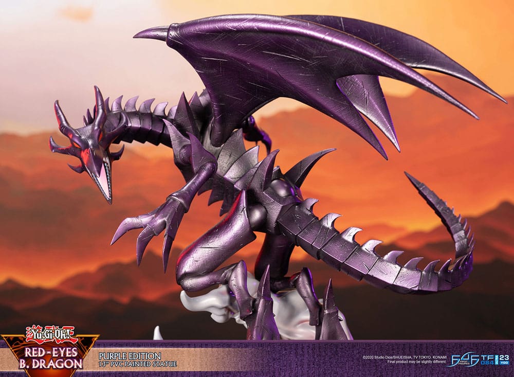 YU-GI-OH! - Dragon mauve aux yeux rouges - Statuette 33cm