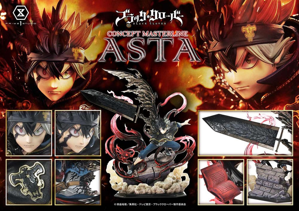 BLACK CLOVER - Asta "Exclusive Bonus" - Statue Masterline Series 50cm