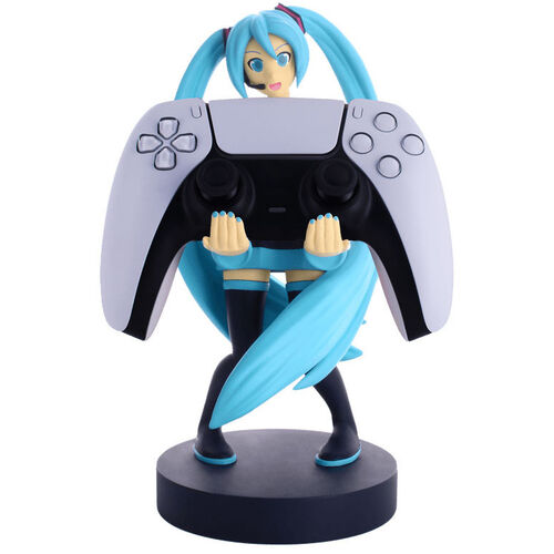 HATSUNE MIKU - Figurine 20cm - Support Manette & Portable (manette et portable non inclus)