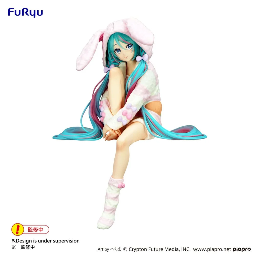 HATSUNE MIKU - Rabbit Ear Hood Pajama - Statuette Noodle Stopper 14cm