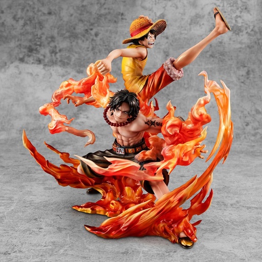 [229304] ONE PIECE - Luffy & Ace "Bond between brothers" -Statuette P.O.P. 25cm